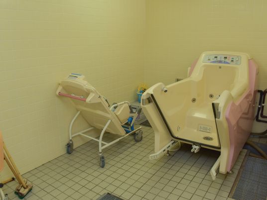 介護用浴槽とシャワーキャリー