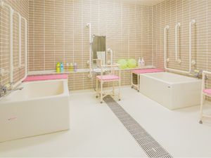 明るい浴室  