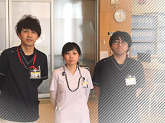 スタッフ三人のポートレート