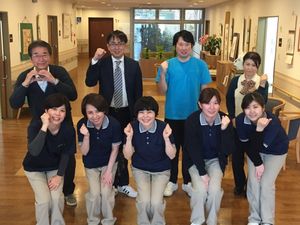 スタッフ集合の廊下  
