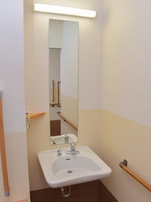 洗練された洗面台