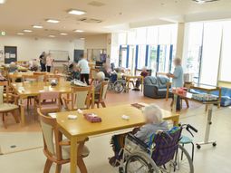 明るい共有スペース