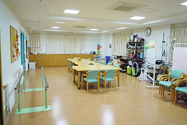 器具が並ぶ訓練室