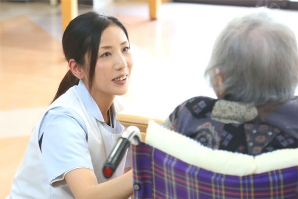 会話中のスタッフと利用者の様子
