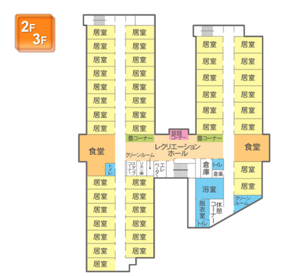 2階の施設平面図