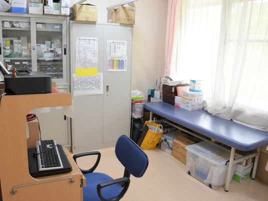 医療備品の整理された部屋
