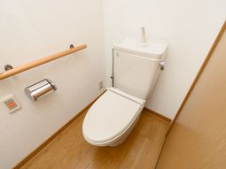 清潔なトイレの一角