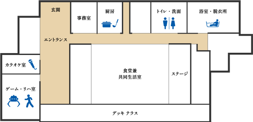 エントランスの案内図