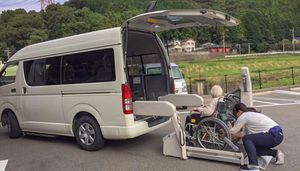 送迎車の様子