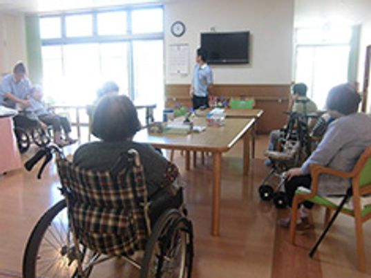 明るい共有スペース