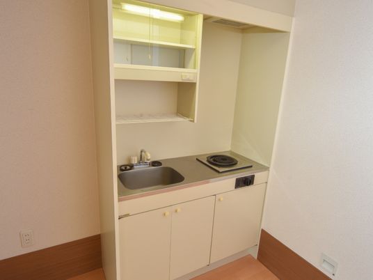 小規模な清潔なキッチン