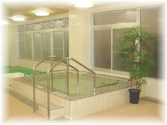 手すり付き浴槽の浴室  