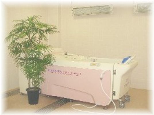 開放的な浴室