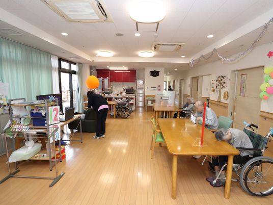 活動中の共有スペース