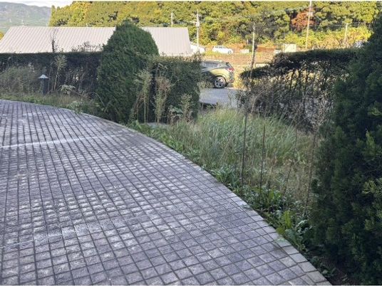庭のあるテラス  