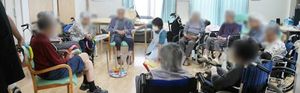 車椅子の方々の集まり
