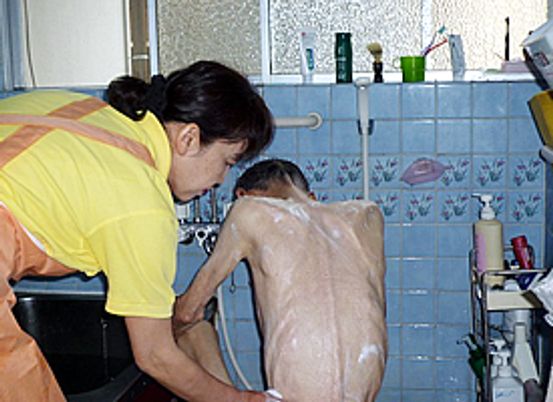 入浴支援の様子