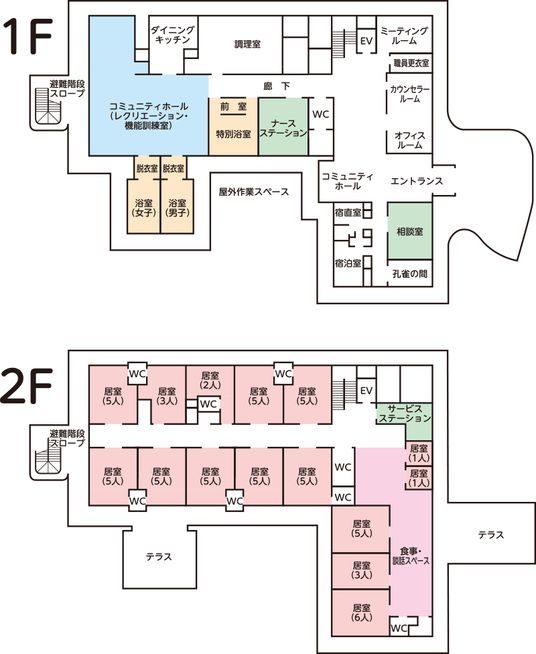施設のフロアマップ