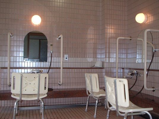 手すり付き浴室設備