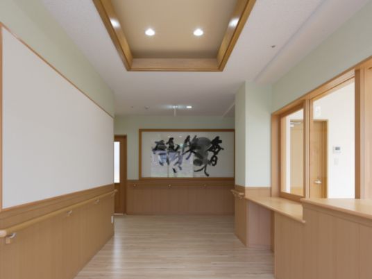 明るく開放的な廊下
