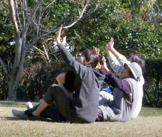 自然を感じる庭