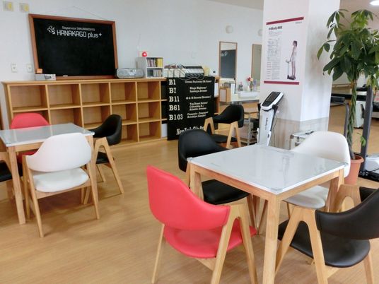 テーブルと椅子のある部屋