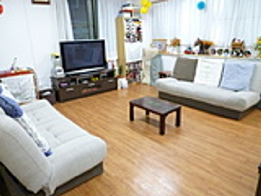 柔らかな照明の居室