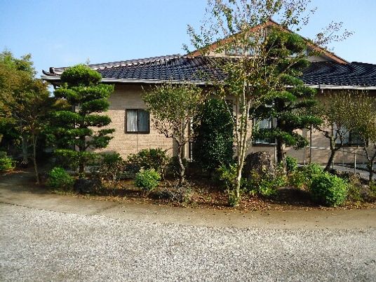 緑豊かな外観