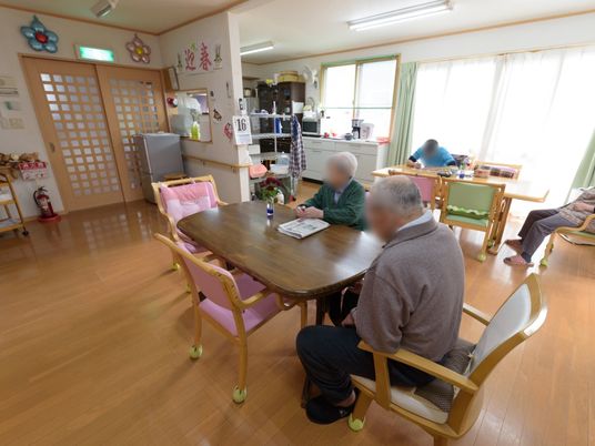 共有リビングの日常風景
