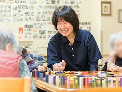 楽しげな交流の場