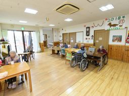 明るい共有スペース