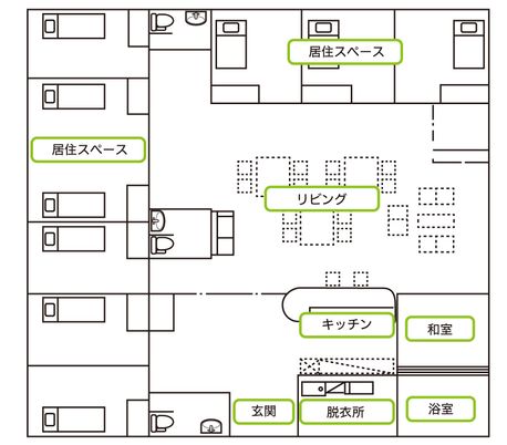 広々としたリビング