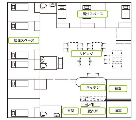 広々としたリビング