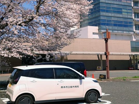 建物外観と車  