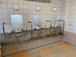 シャワー設備が整った浴室