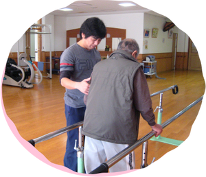 歩行訓練中の部屋