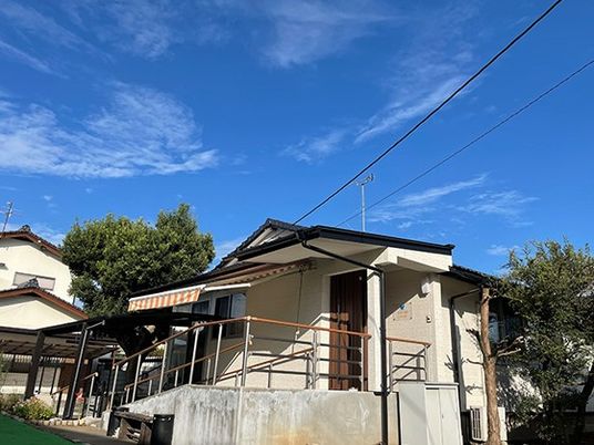 外観の建物前景  
