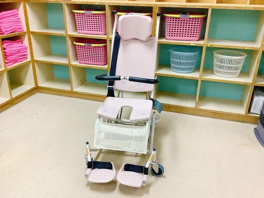 使用しやすい椅子の脱衣所