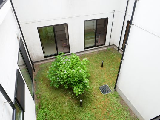 緑豊かな小庭園