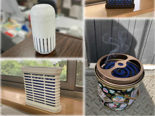 消臭器具のある廊下  