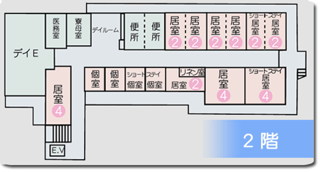2階の間取り図