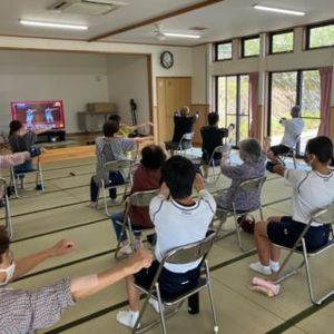 運動中の和室