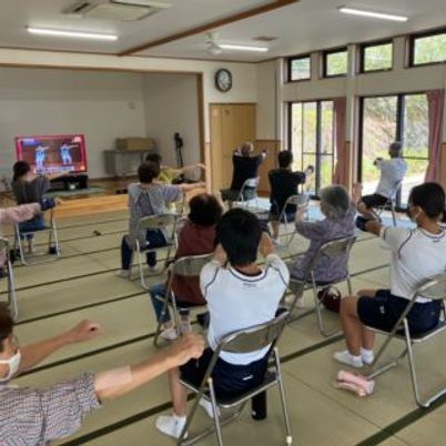 運動中の和室
