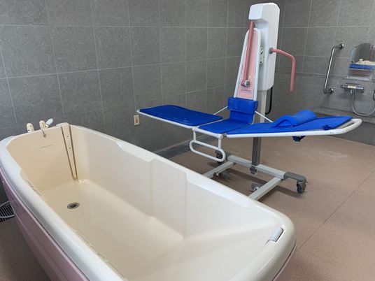 快適な入浴設備の浴室