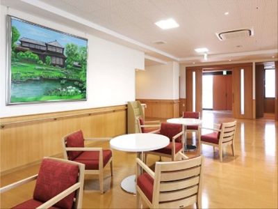 温かみのある待機スペース