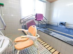 バリアフリー浴室の一角