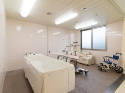 清潔な浴室設備