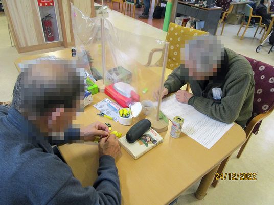 机上の活動