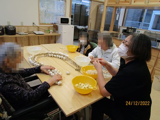 みんなで作業をする部屋