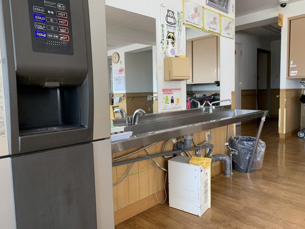 給湯設備と洗面台